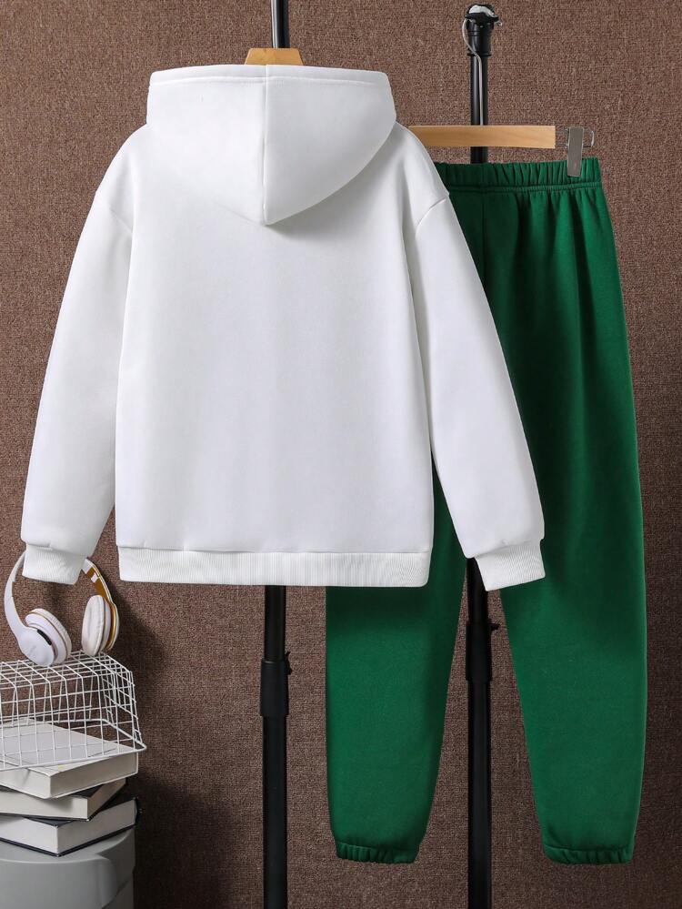 Charlotte - Damen Set mit Buchstaben Print Hoodie & Hose