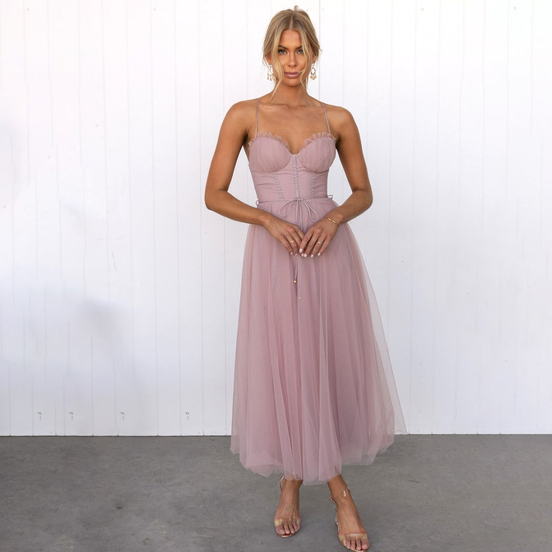 Damen Festkleid Elegantes Tailliertes Design für Hochzeiten - Zora-2