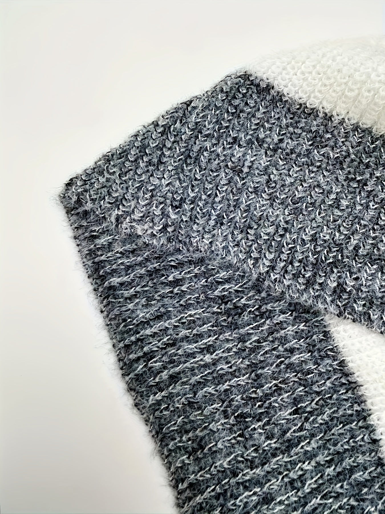 Farbblock Strickkleid