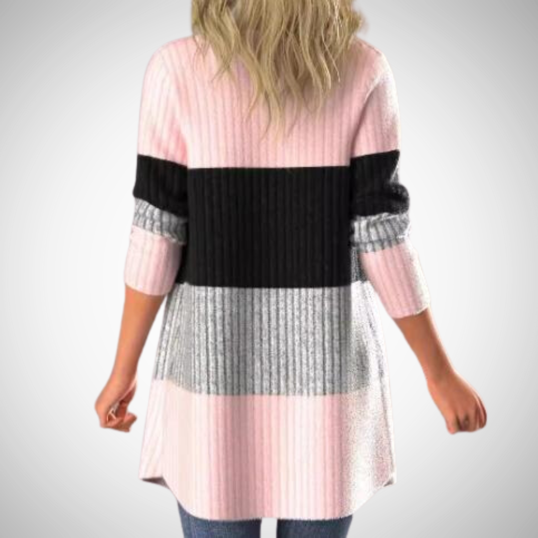Strickjacke mit Streifen für Damen