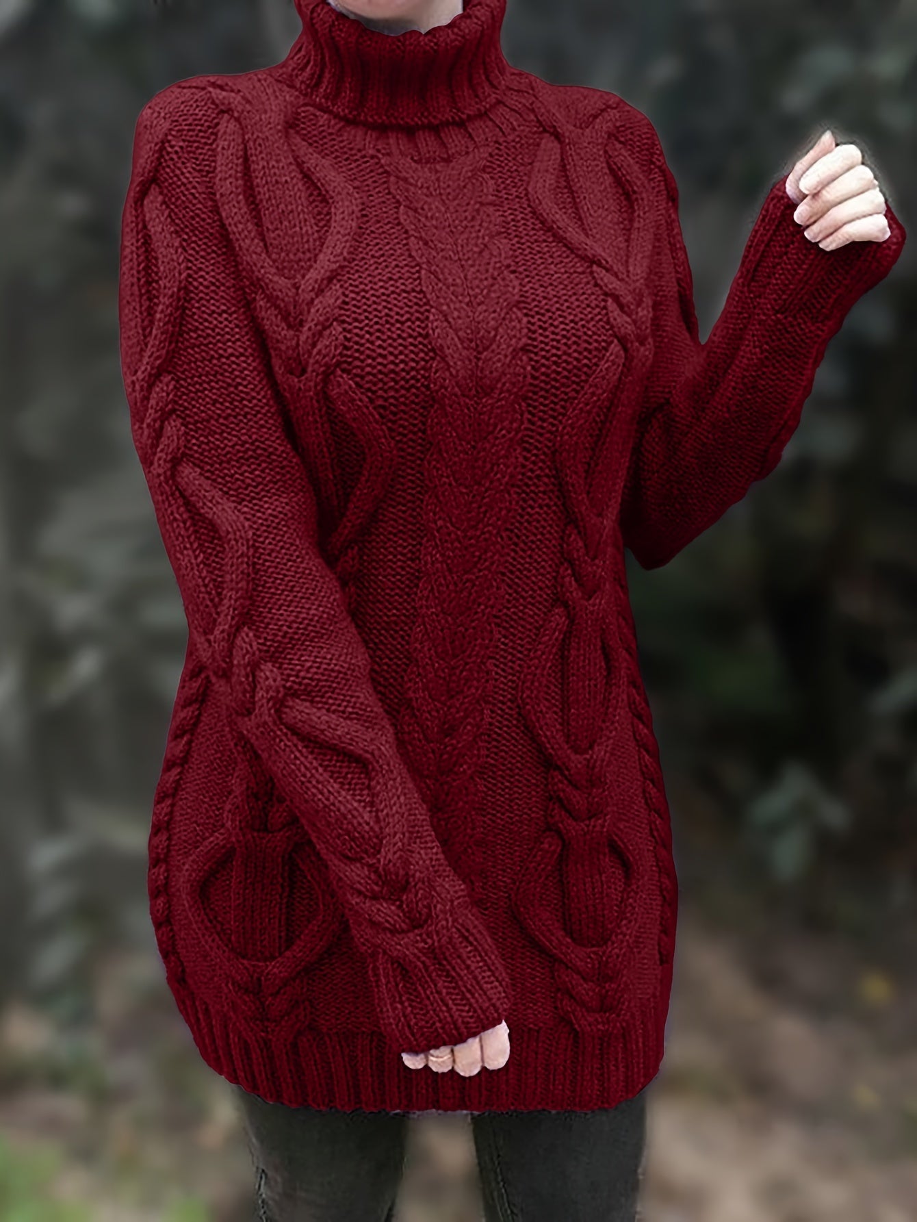 Elowyn | Längerer Pullover mit Kragen für Frauen