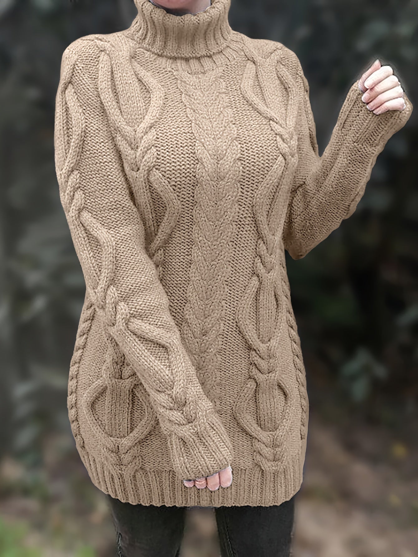 Elowyn | Längerer Pullover mit Kragen für Frauen