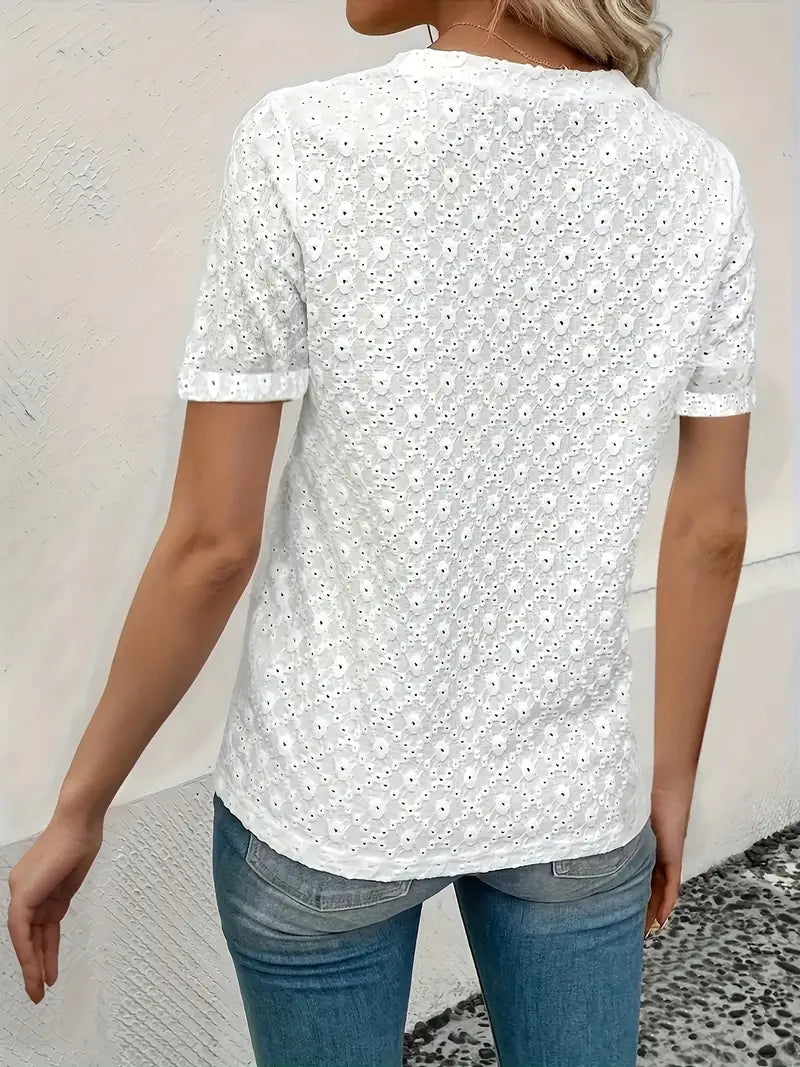 Casual T Shirt mit kurzen Ärmeln für Frühling und Sommer für Frauen - Madisson