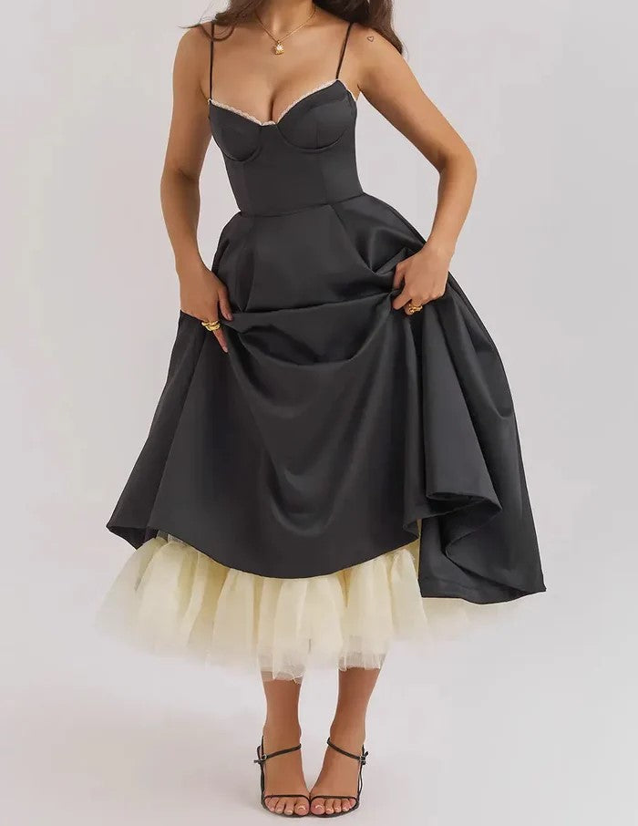 Damen Elegantes Lässiges Schickes Midikleid - Lisa