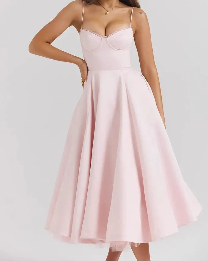 Damen Elegantes Lässiges Schickes Midikleid - Lisa