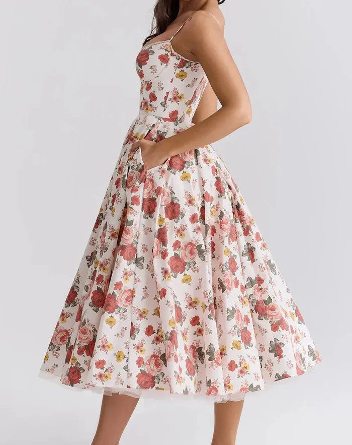 Damen Elegantes Lässiges Schickes Midikleid - Lisa
