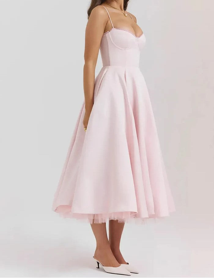 Damen Elegantes Lässiges Schickes Midikleid - Lisa