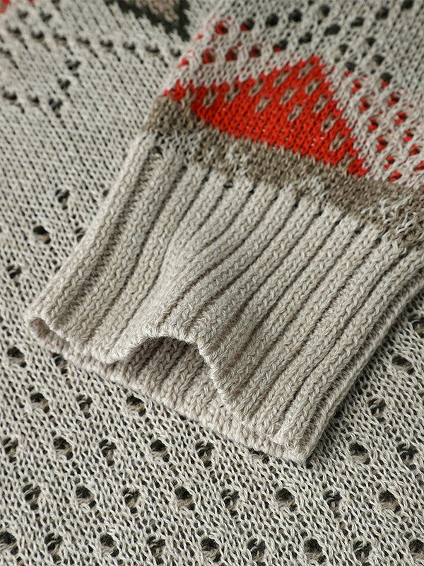 Langärmeliger Freizeitpulli