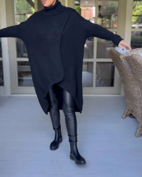 Pullover mit hohem Kragen