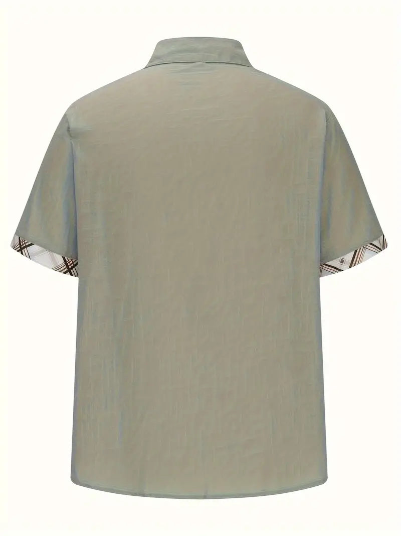 Modisches Hemd mit grafischem Karodruck für Männer – Liam