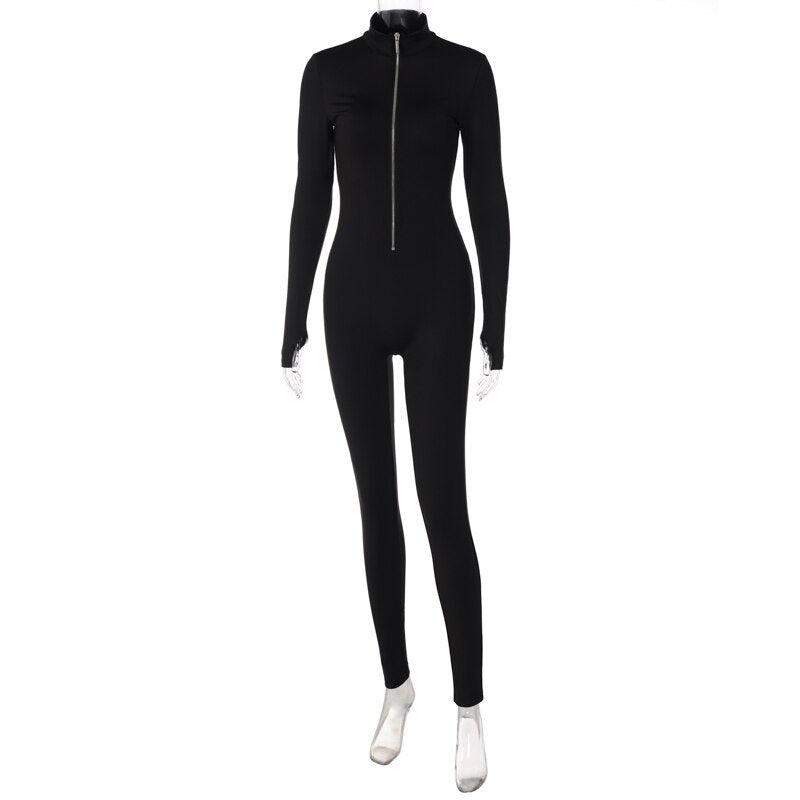 Lozenda - Jumpsuit mit Reißverschlussausschnitt
