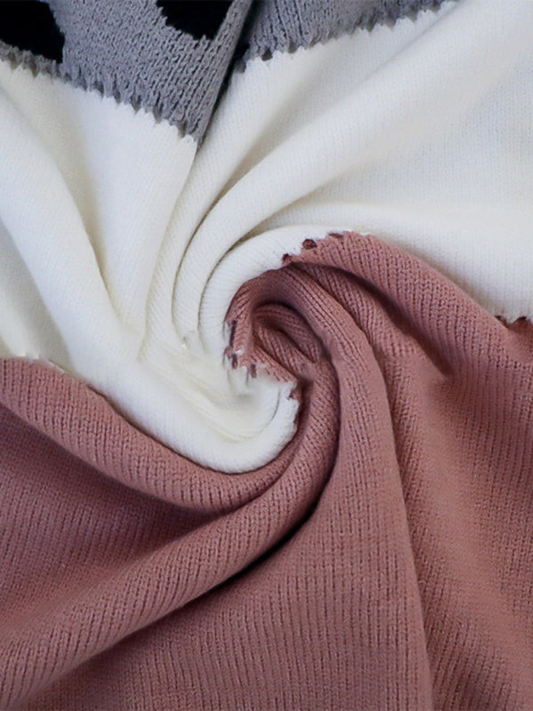 Strickpullover mit Rundhalsausschnitt