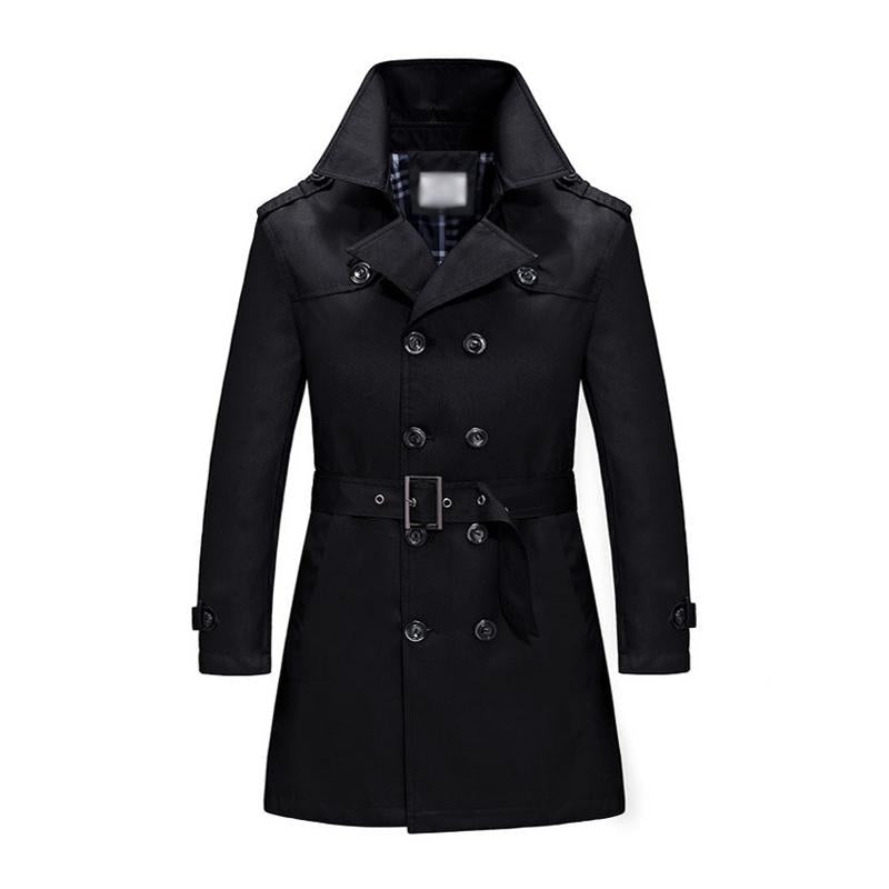 Lucas - Eleganter Trenchcoat mit zwei schmalen Knöpfen