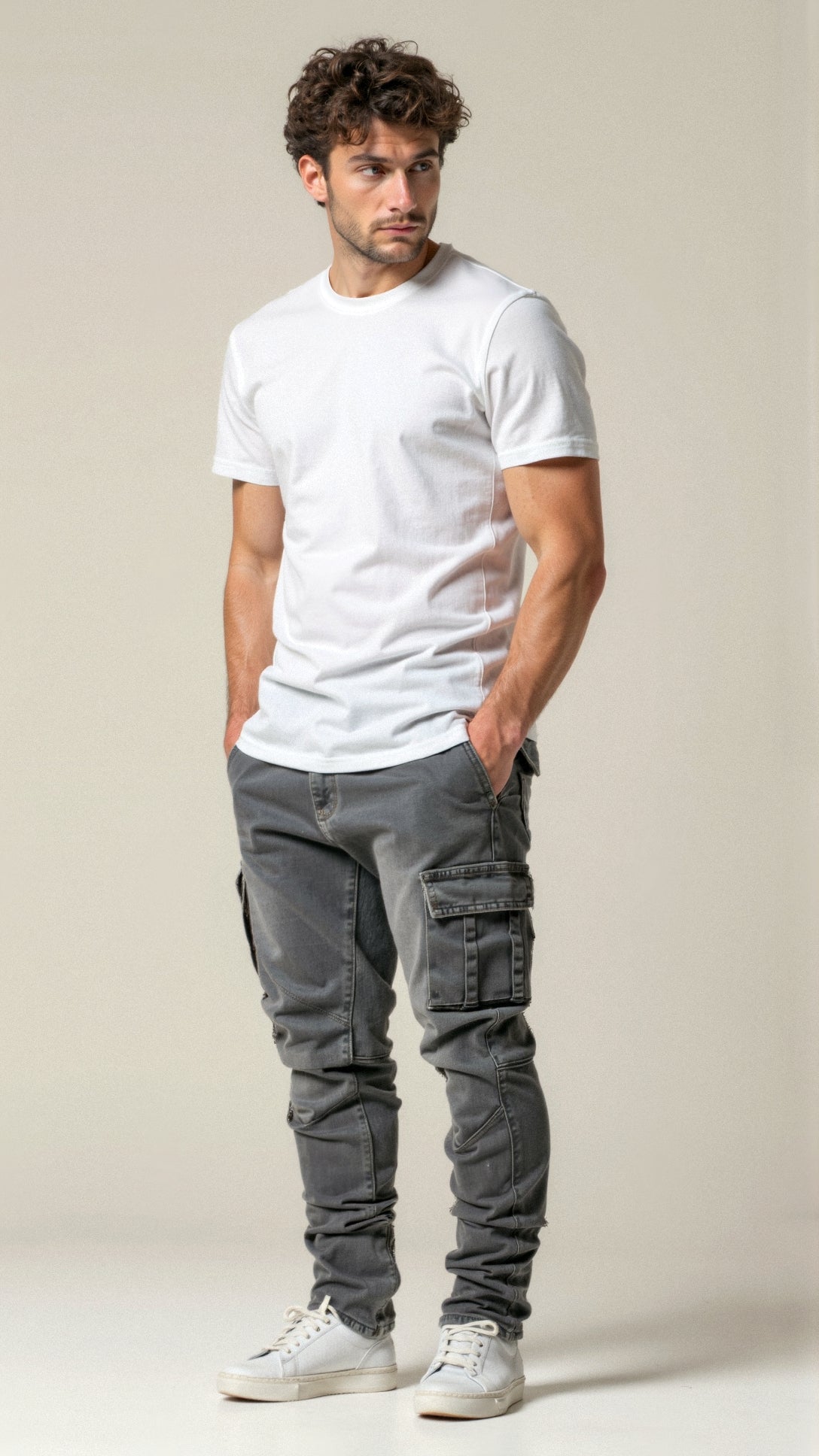 Casper - Dehnbare Cargo Jeans für Herren