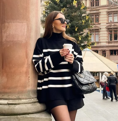 Solanyth | Langärmeliger Rollkragenpullover für Frauen