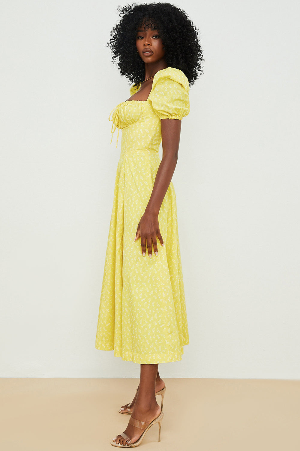 Variant image for Damen Midikleid Quadratischer Ausschnitt Elegante Silhouette - Clara-26