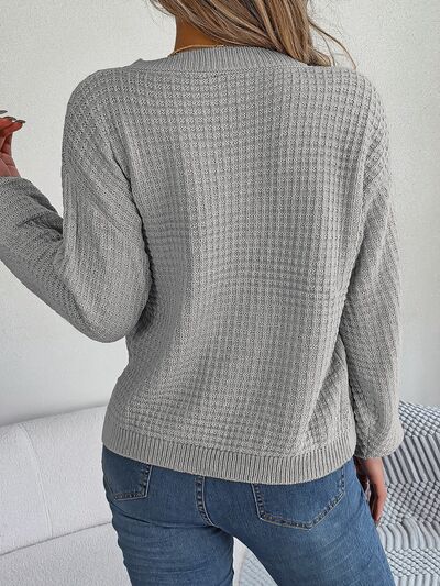 Mia - Exquisiter Pullover mit Zöpfen