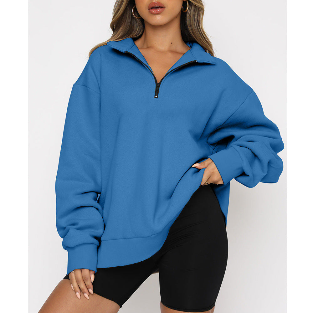 Janessa - Sweatshirt mit Kragen für Frauen