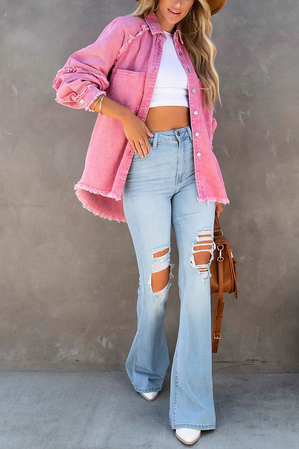 Alyssa - Stylische Jeansjacke mit Taschen