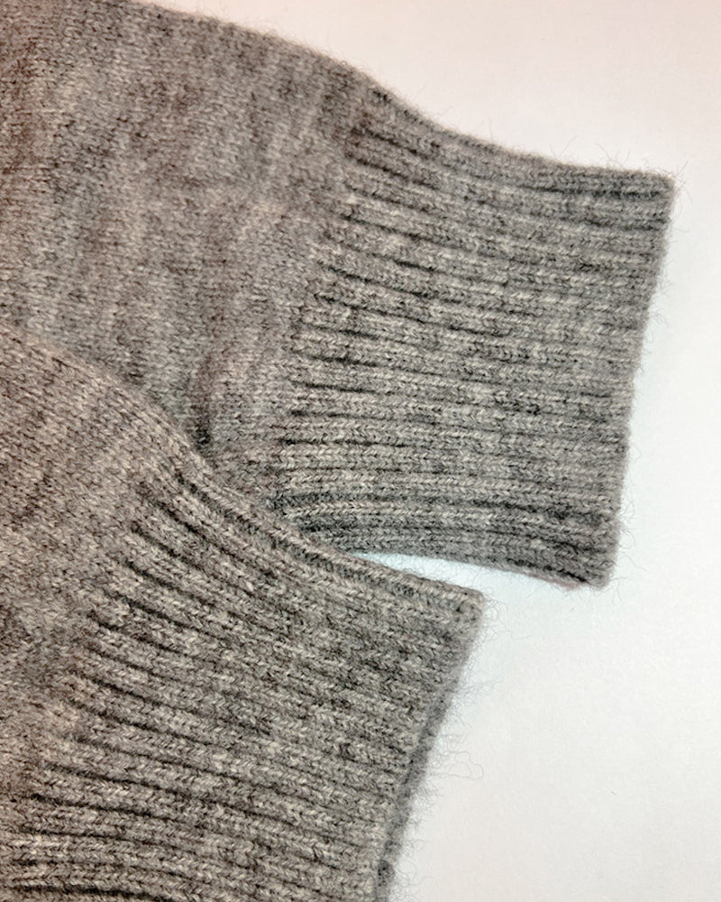 Lockere Lange Strickjacke