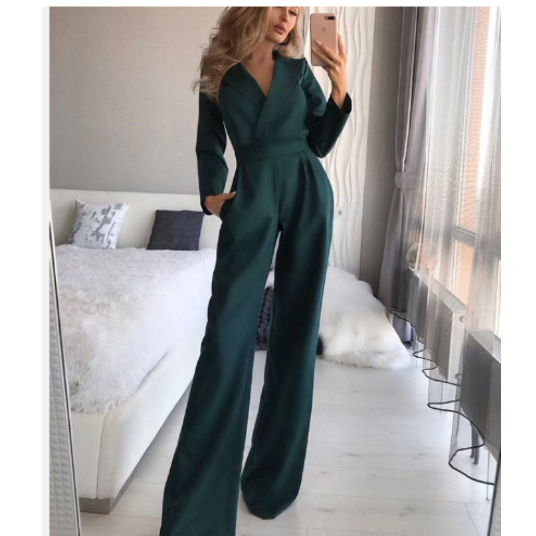 Jumpsuit mit breiten Trägern