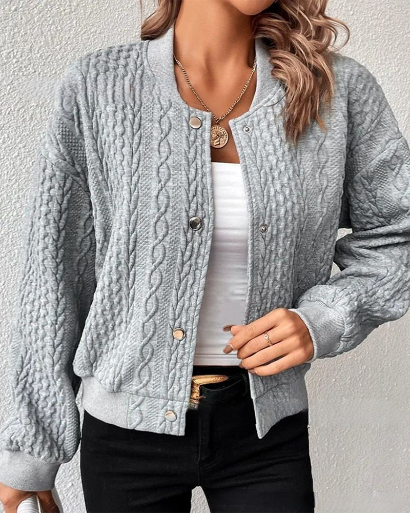 Damen Strickjacke mit Knopfleiste