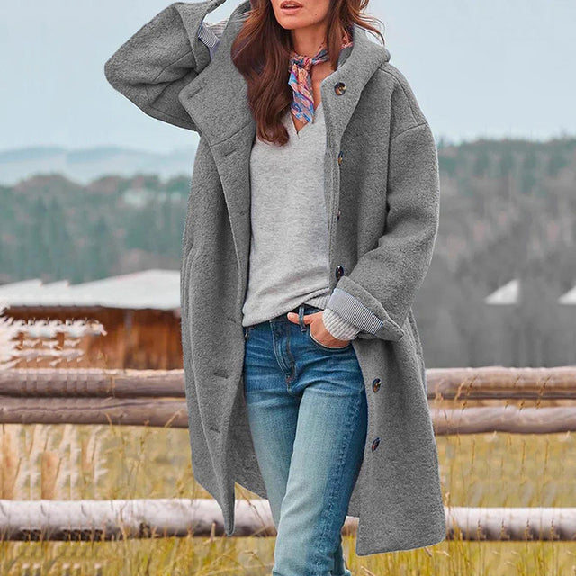 Damen Lange Strickjacke