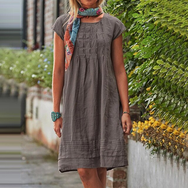 Variant image for Damen Sommerkleid Elegantes Design Leicht und Atmungsaktiv - Mia-1