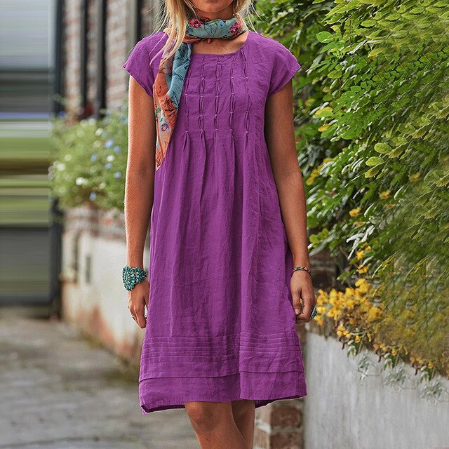 Variant image for Damen Sommerkleid Elegantes Design Leicht und Atmungsaktiv - Mia-17