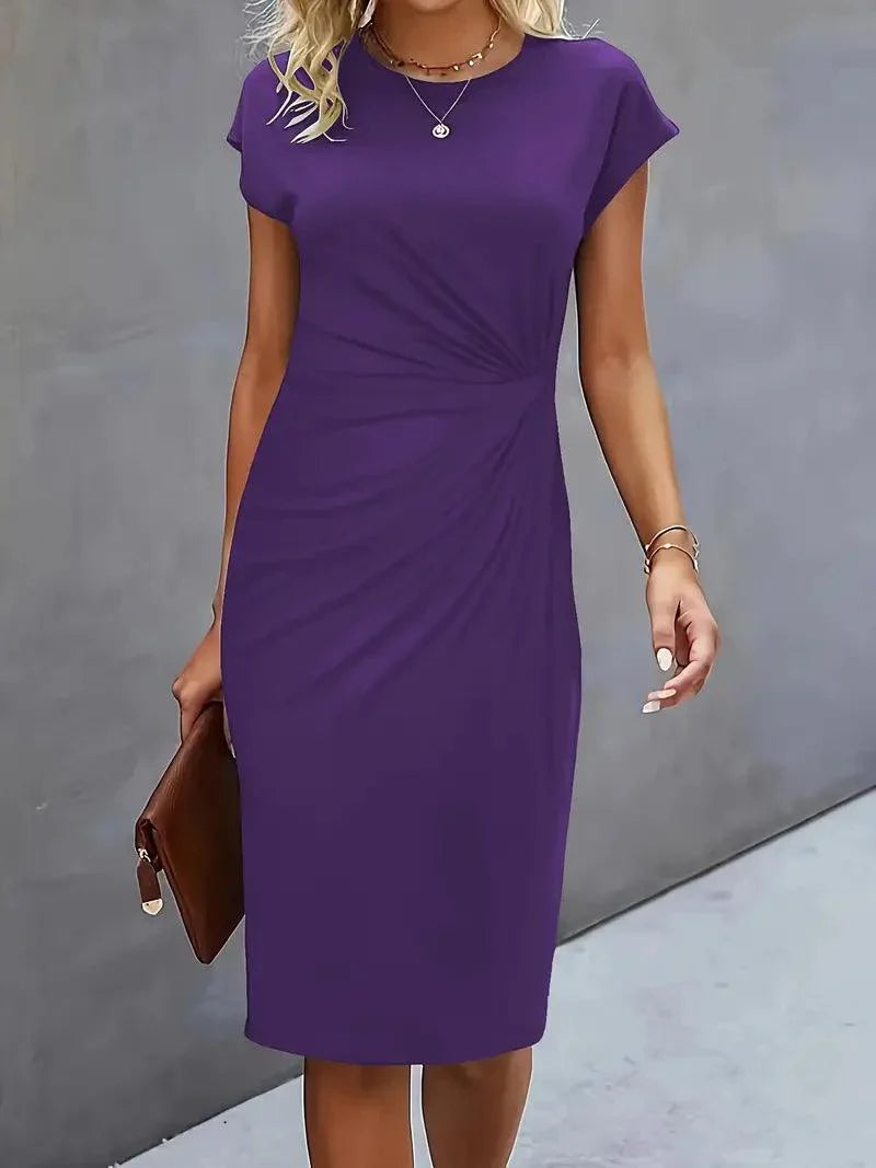 Variant image for Damen Kleider Elegantes Schmal Kleid mit Rundhalsausschnitt - Mia-43