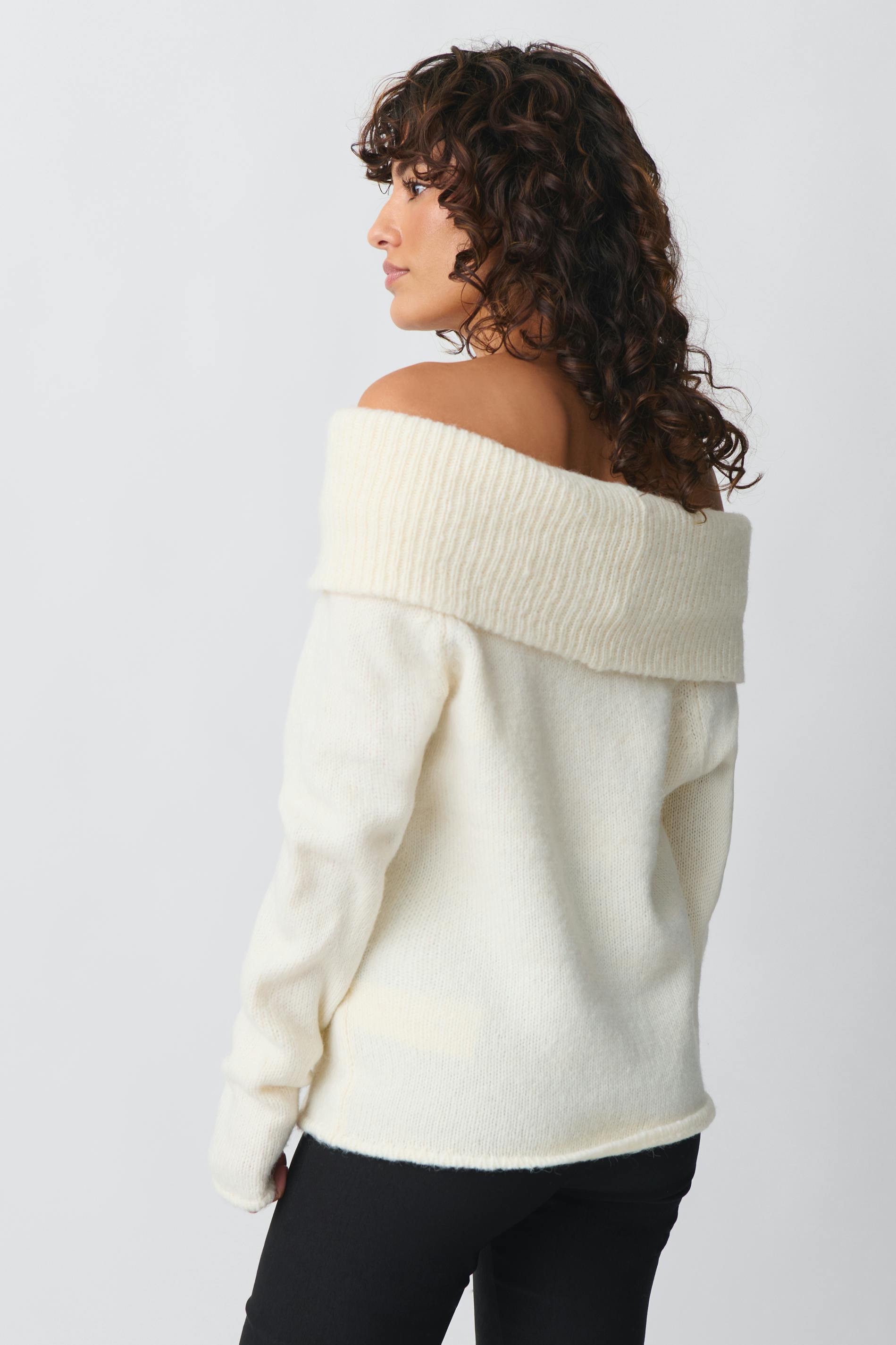 Cosette - Schulterfreier Komfort Pullover