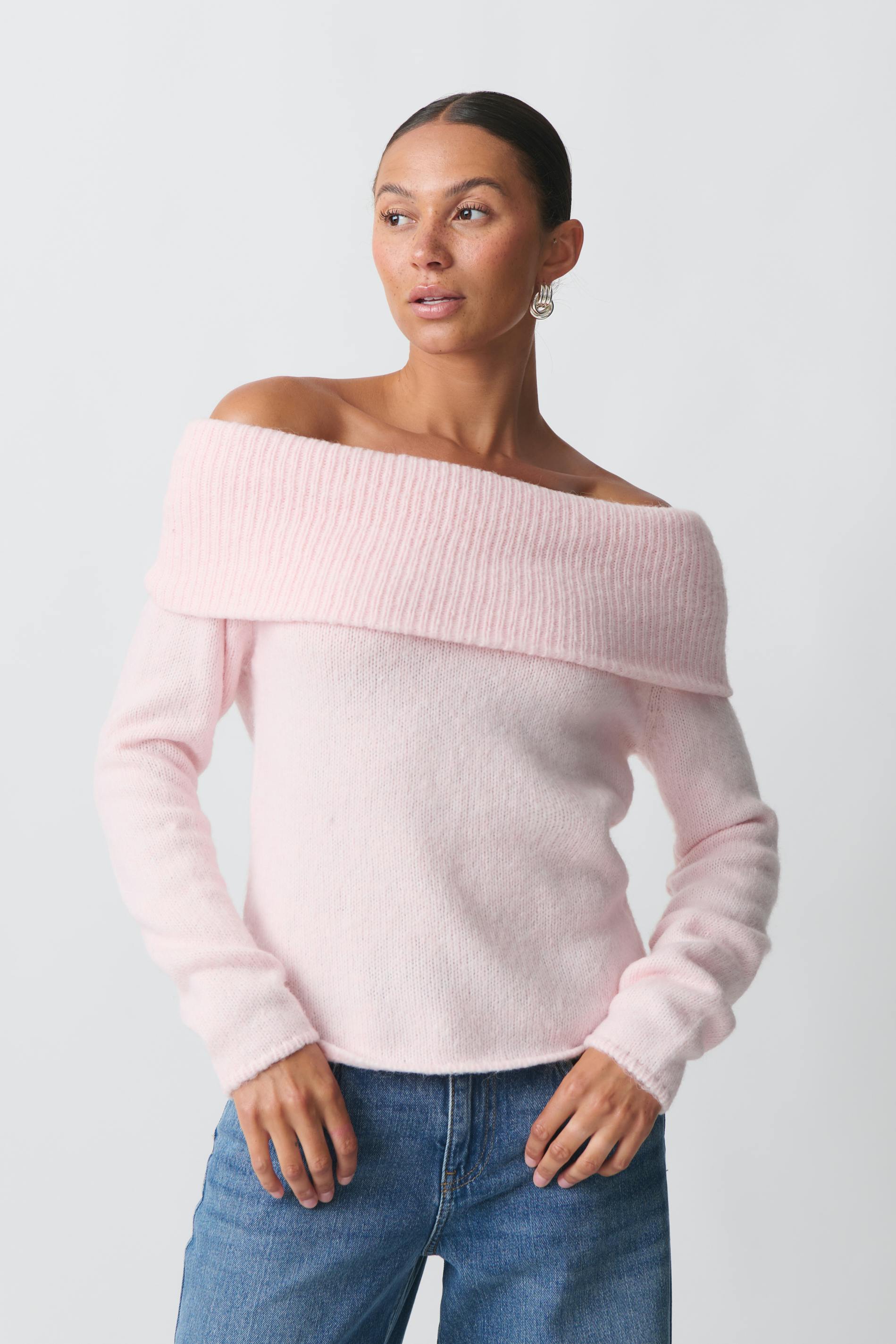 Cosette - Schulterfreier Komfort Pullover