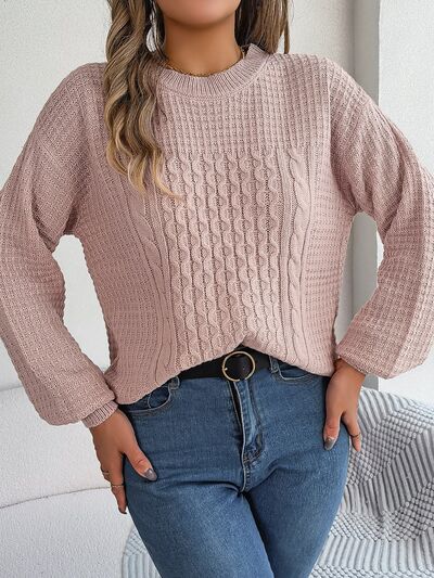 Mia - Exquisiter Pullover mit Zöpfen