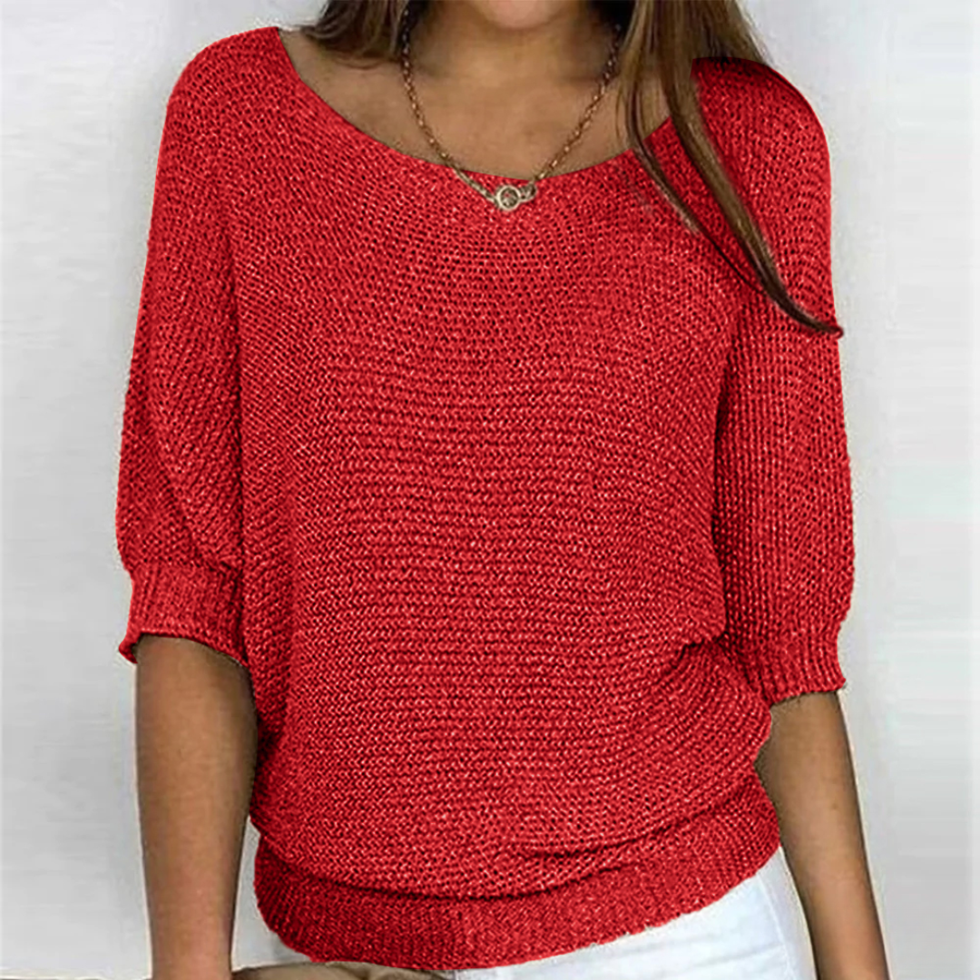 Eleganter Cross-Knit Pullover