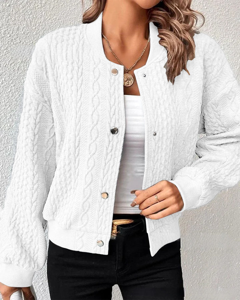 Damen Strickjacke mit Knopfleiste