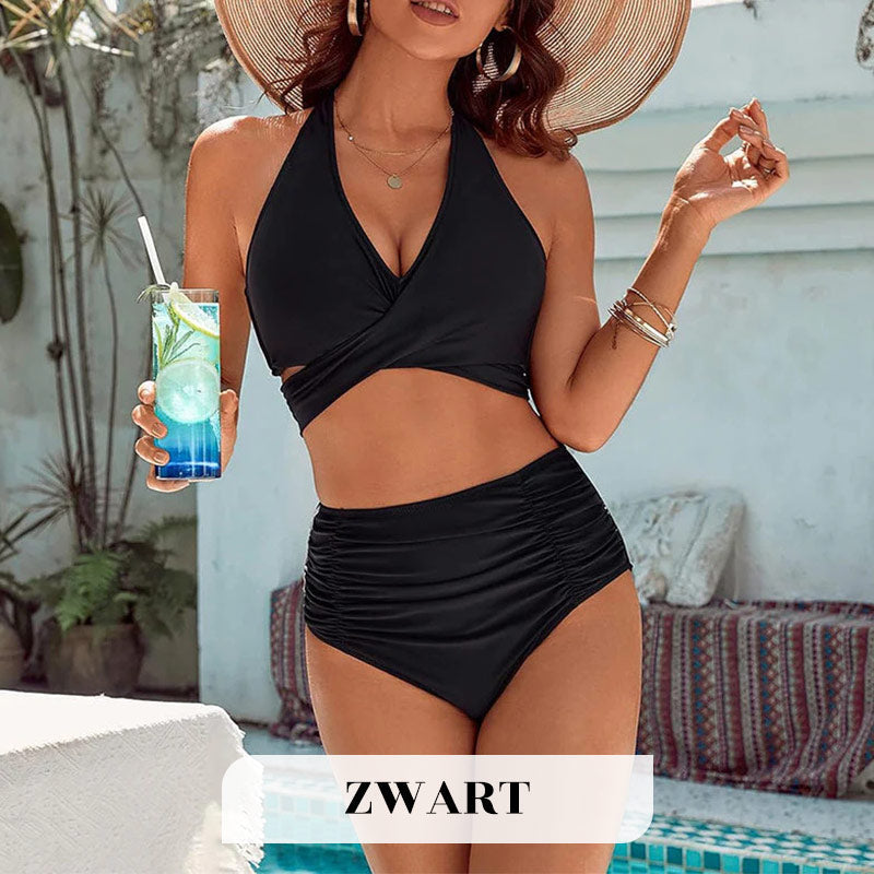 Modische High Waist Bikini Sets - Karla