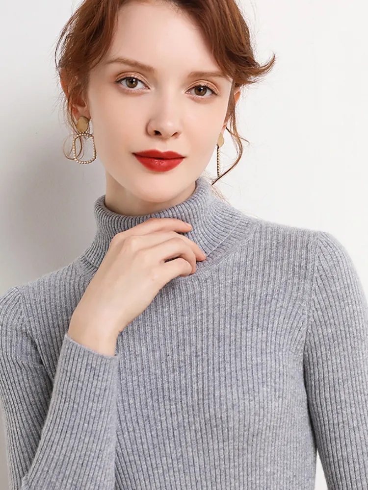 Alice - Einfacher Rollkragenpullover