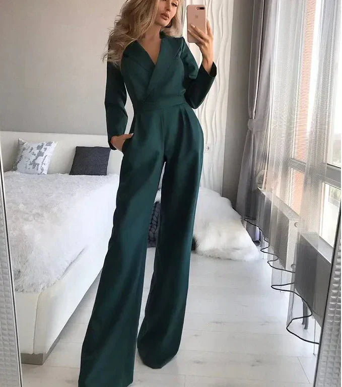 Lozenda - Langarm-Overall Jumpsuit