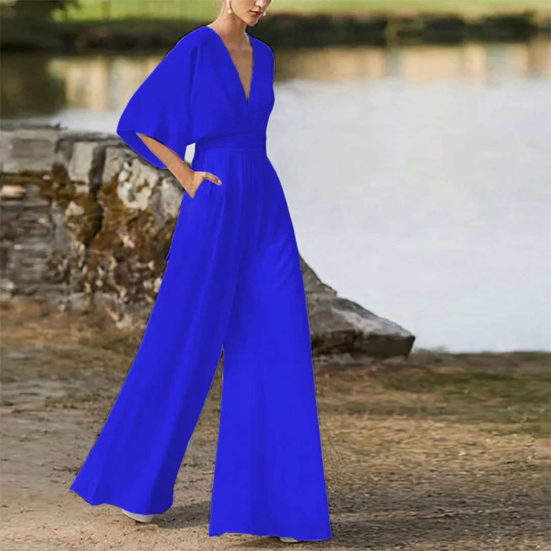 Stilvoller Damen-Jumpsuit mit halben Ärmeln