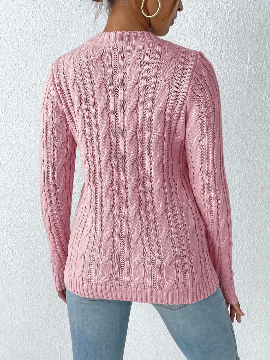 Lena - Lässiger Zopfmuster-Strickpullover Für Frauen