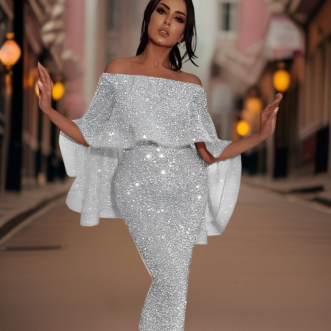 Variant image for Damen Off-Shoulder Kleid mit Rüschen für Elegante Anlässe - Everly-25