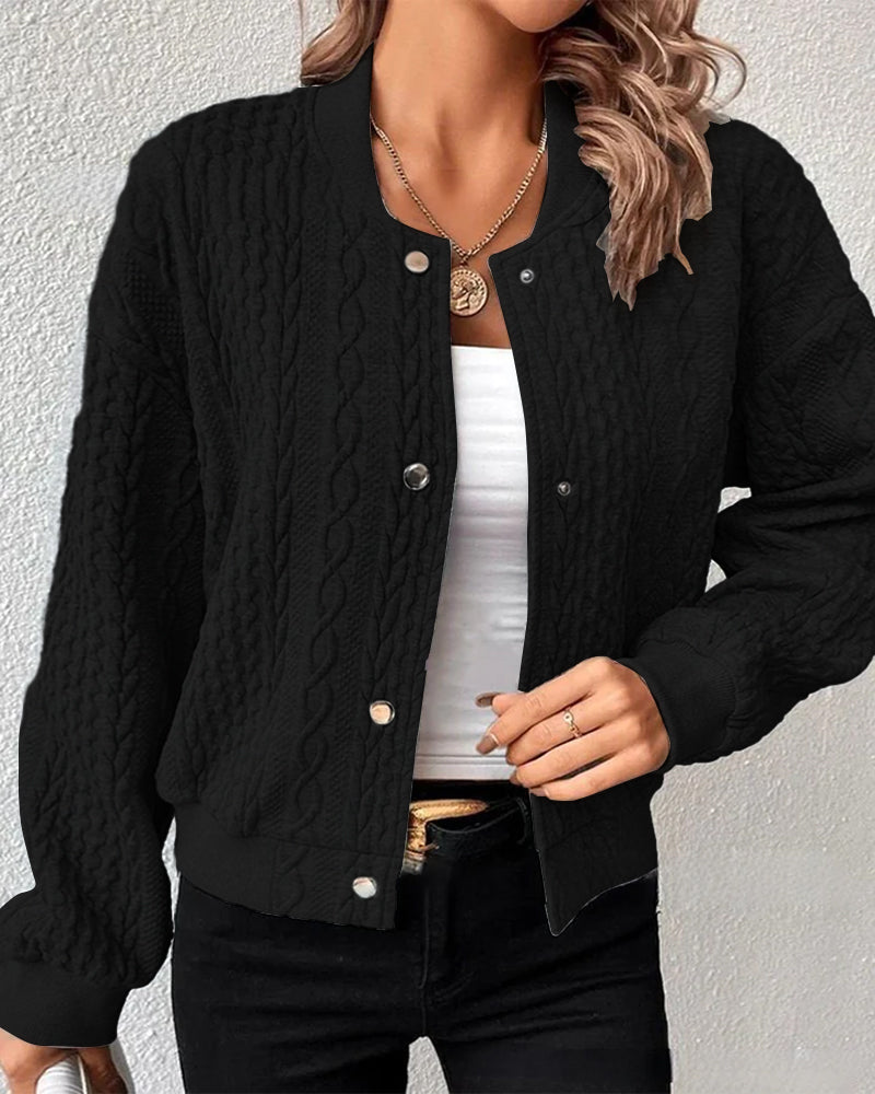 Damen Strickjacke mit Knopfleiste