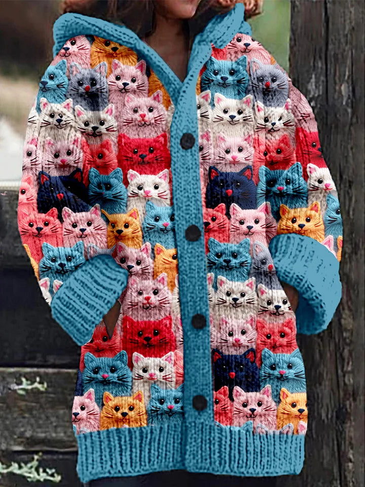 Herbstjacke mit Kapuze und Druck