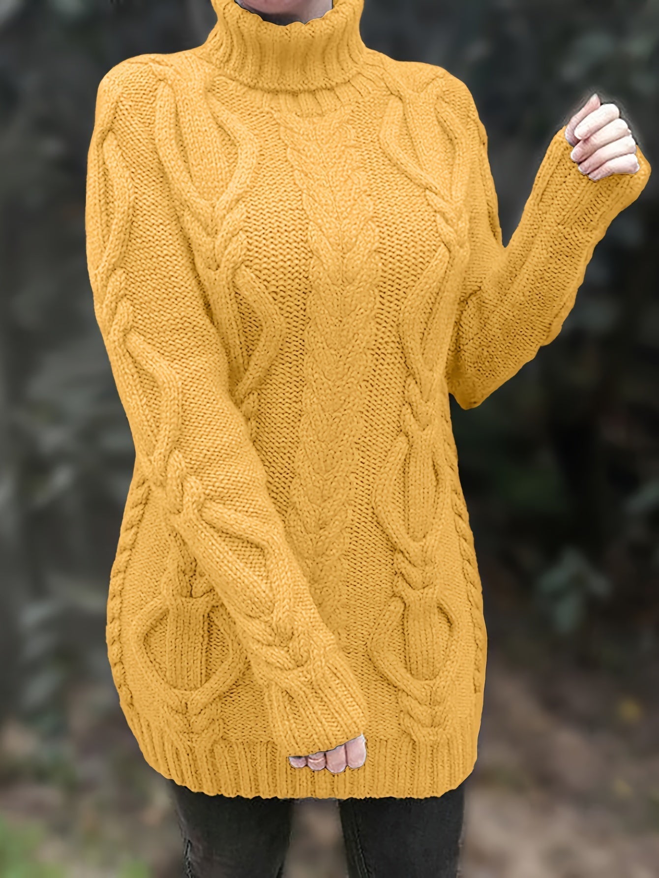 Elowyn | Längerer Pullover mit Kragen für Frauen