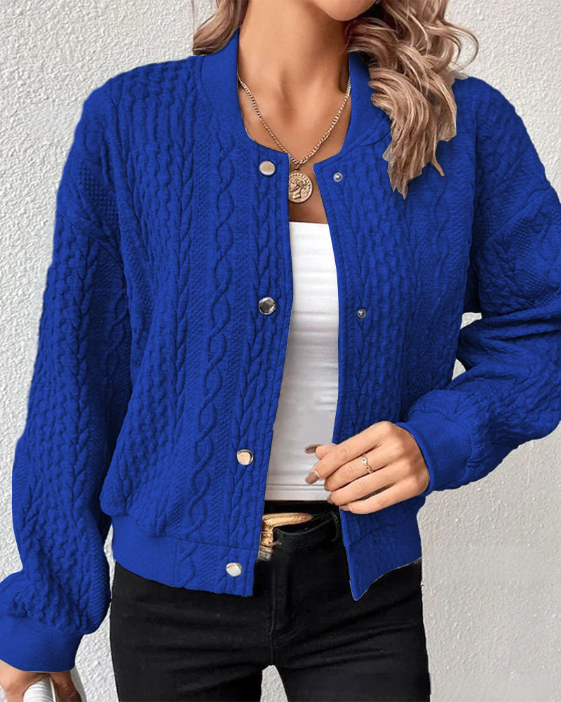 Damen Strickjacke mit Knopfleiste
