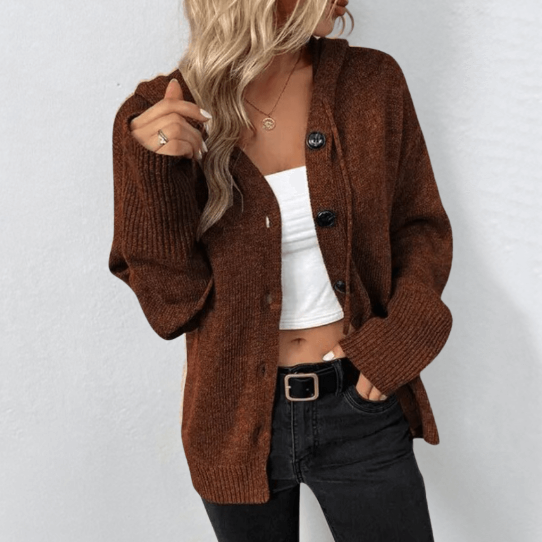 Damen Warme Strickjacke