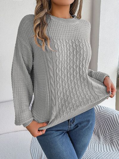 Mia - Exquisiter Pullover mit Zöpfen