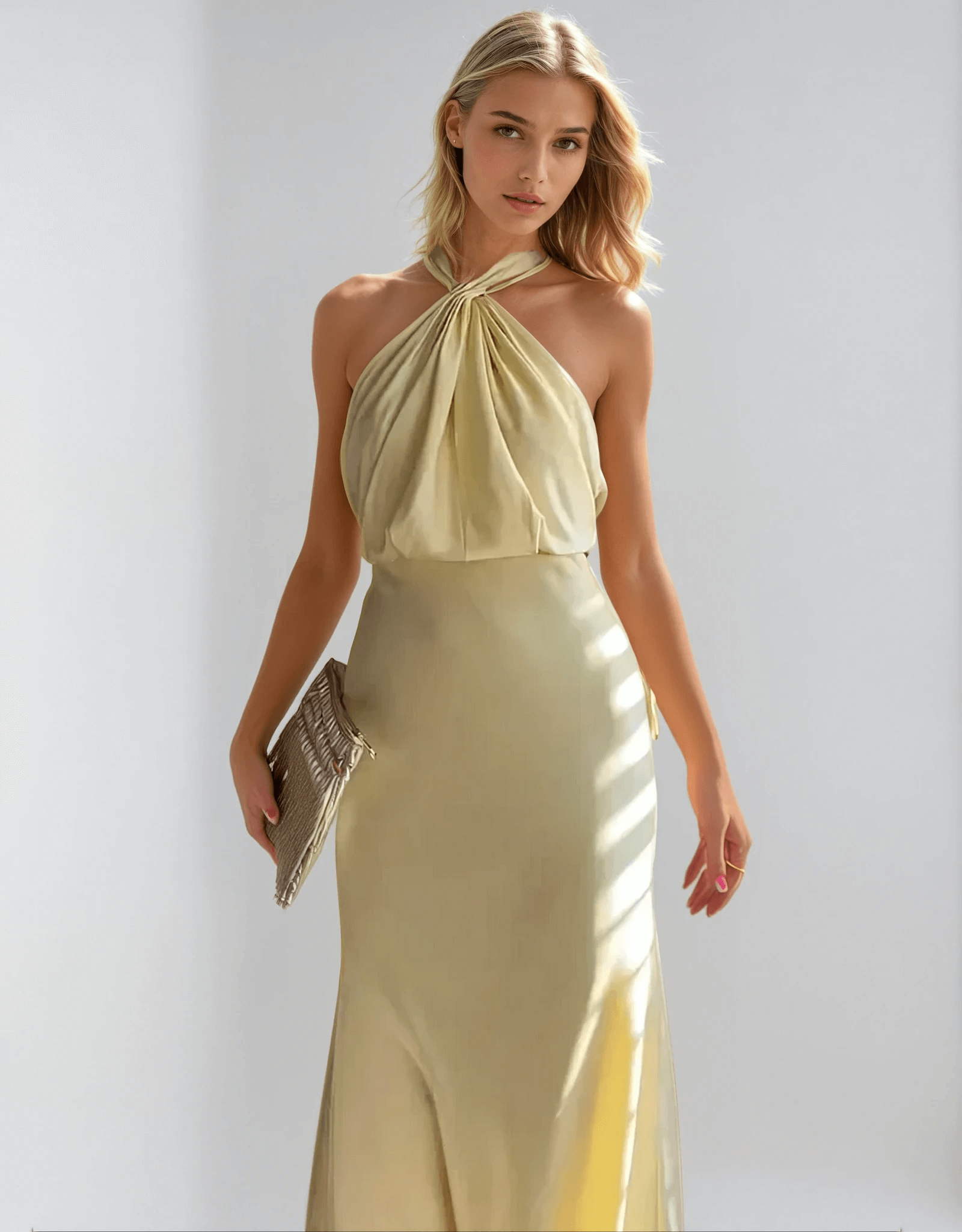 Damen Maxikleid Elegantes Neckholder Design für Sommer - Sophie-2
