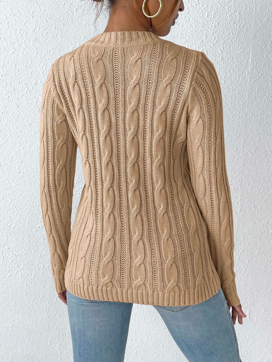 Lena - Lässiger Zopfmuster-Strickpullover Für Frauen