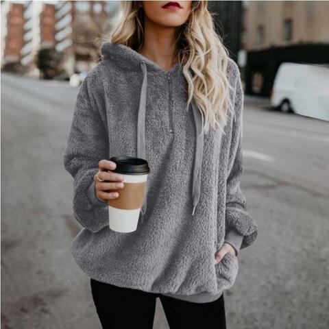 Trinity - Weicher Kapuzenpullover mit Kordelzug für Damen